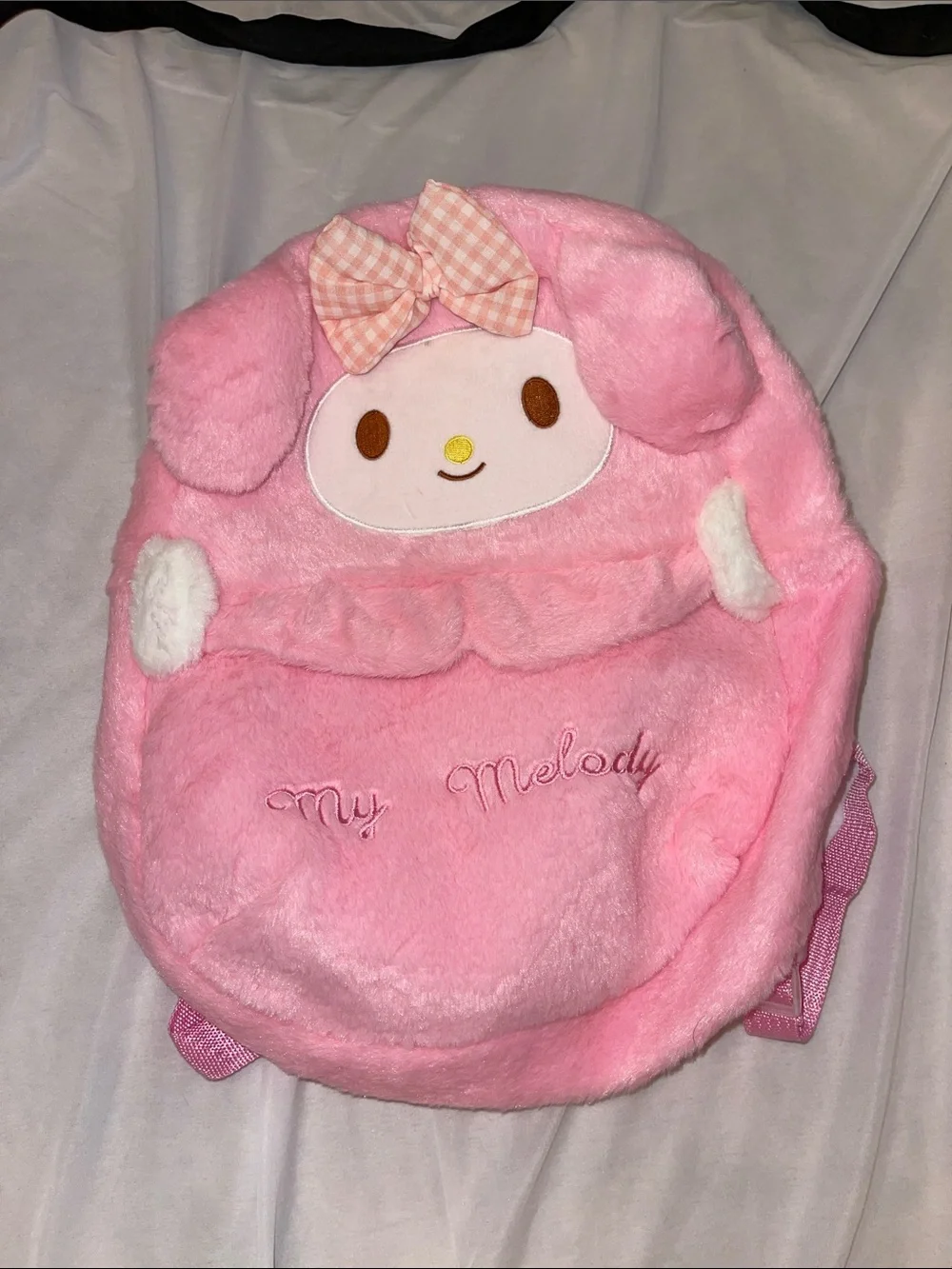 Sanrio My Melody Plush Pink Backpack